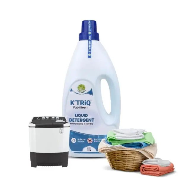 Fab Kleen Liquid Detergent 1L - Compatible with Semiautomatic & Mannual Hand wash - Image 4