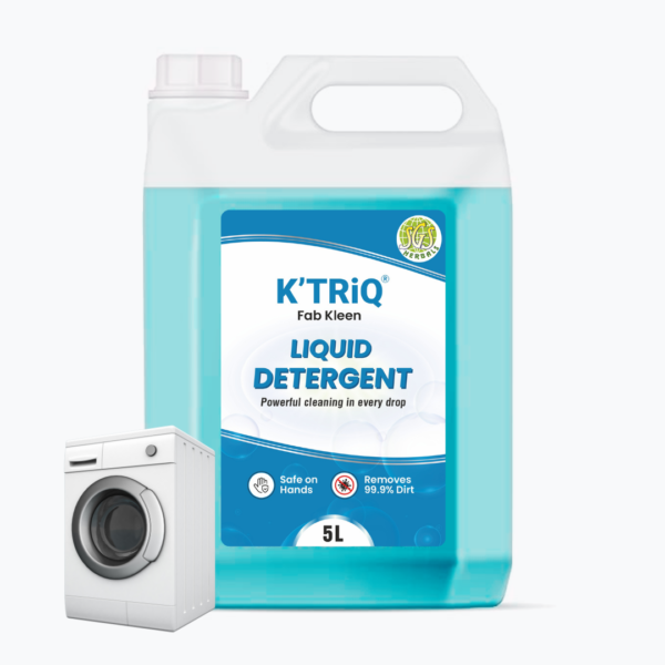 Fab Kleen Liquid Detergent 5 L - Compatible with Semiautomatic & Mannual Hand wash