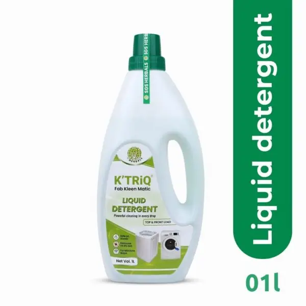 Fab Kleen Matic Liquid Detergent 1 L-Compatible with (Top load/Front load) - Image 2